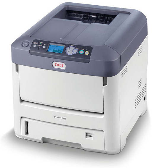 Цветной принтер А4 с белым тонером OKI Pro7411WT
